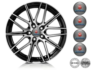 Suzuki Domed Label Brand Rim Sticker Style